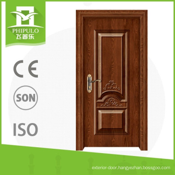China maunfactuer designs high strength insulation modern steel wood door